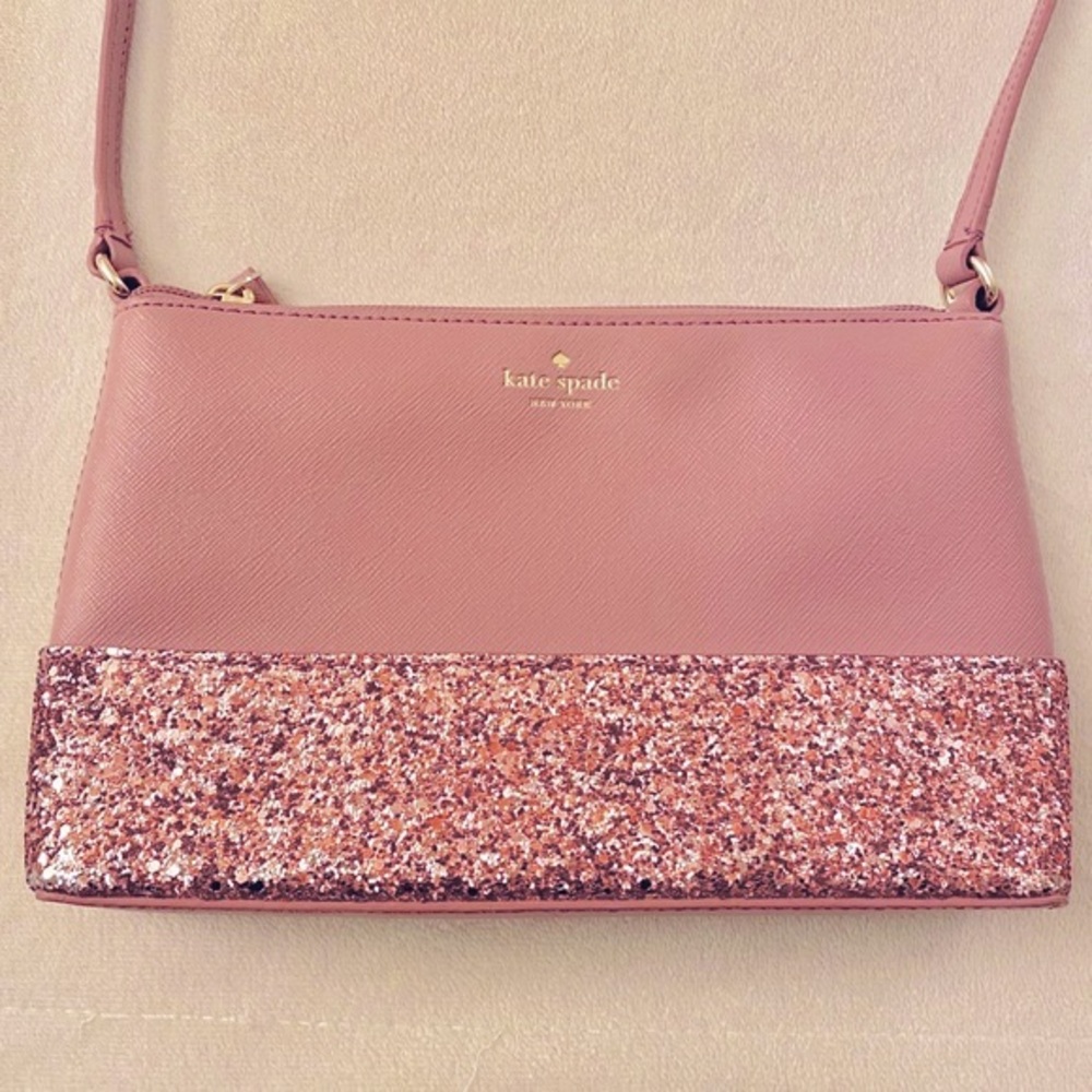 Kate Spade Pink Sparkly Crossbody